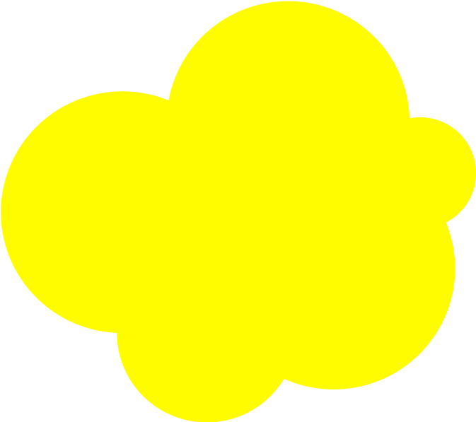 yellow cloud moving up the page
