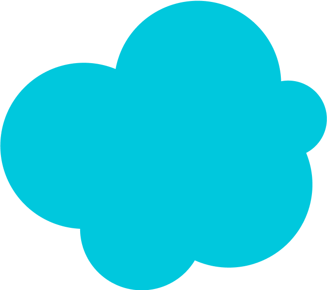 blue cloud moving up the page