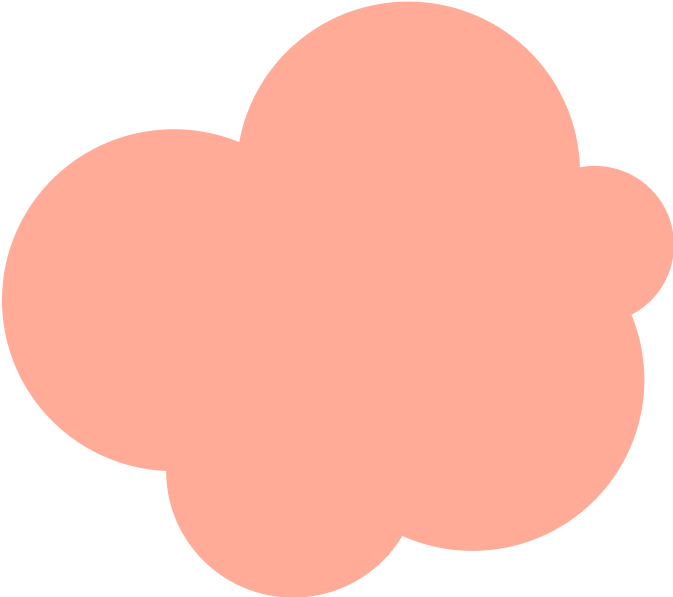 pink cloud moving up the page