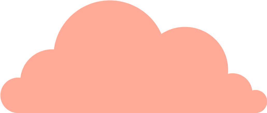 pink cloud moving up the page